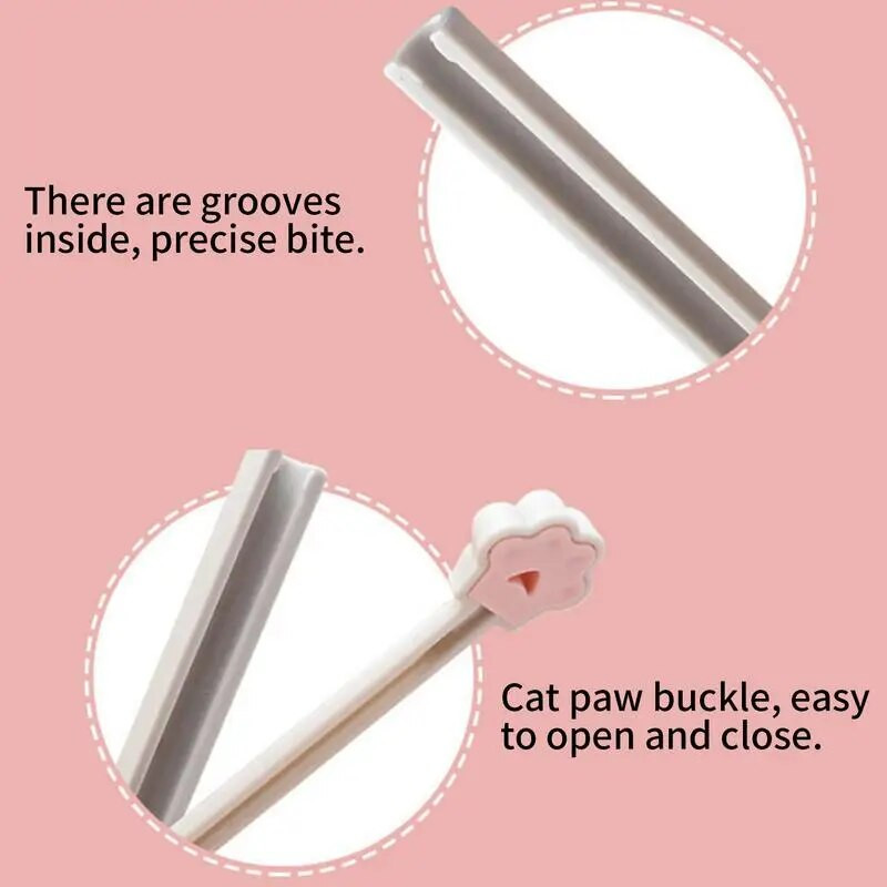 Maisto sandarinimo spaustukai Animacinio filmo katės letenos formos maisto pakuotės spaustukas su gerai sandariu 6 dalių namų užkandžių sandarinimo spaustukas, skirtas virtuvei bendrabutyje