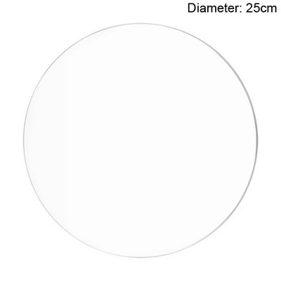 10/15/20/25 cm apvalus akrilo pyrago padėklo apskritimas, daugkartinio naudojimo skaidrus „pasidaryk pats“ meno pyrago įrankių padėklas, stovas kepimo dekoravimo priedai