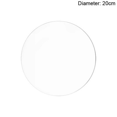 10/15/20/25 cm apvalus akrilo pyrago padėklo apskritimas, daugkartinio naudojimo skaidrus „pasidaryk pats“ meno pyrago įrankių padėklas, stovas kepimo dekoravimo priedai