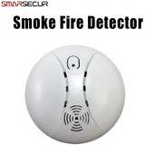 Smarsecur 433mhz belaidis dūmų / gaisro detektorius, skirtas belaidžiam jutikliniam klaviatūros skydeliui, Wifi GSM namų apsaugai, įsilaužimo balso signalizacija
