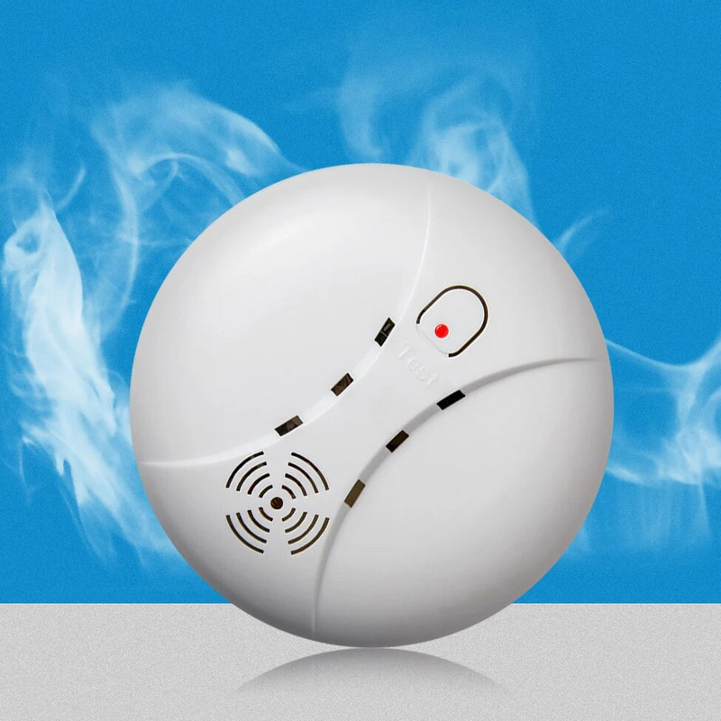 Smarsecur 433mhz belaidis dūmų / gaisro detektorius, skirtas belaidžiam jutikliniam klaviatūros skydeliui, Wifi GSM namų apsaugai, įsilaužimo balso signalizacija