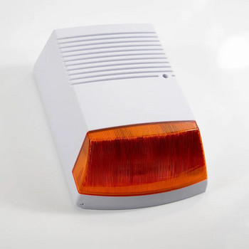 Fack Аларма Strobe Siren Външна водоустойчива с червена светкавица Инфрачервена LED сигнализация Домашна сигурност Алармена система против кражба