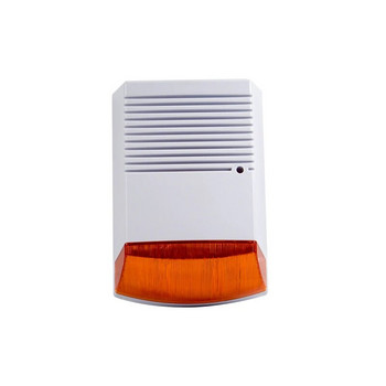 Fack Аларма Strobe Siren Външна водоустойчива с червена светкавица Инфрачервена LED сигнализация Домашна сигурност Алармена система против кражба