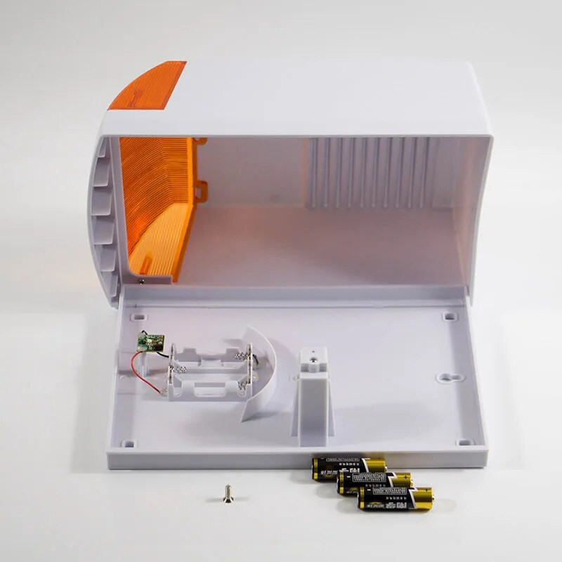 Fack Alarm Strobe Sirena Lauko Atspari Vandeniui su Raudona Blykste Infraraudonųjų LED įspėjimų Namų apsaugos nuo vagystės signalizacijos sistema