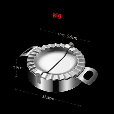 Koldūnų formos nerūdijančio plieno koldūnų gaminimo aparatas Ravioli Empanada Press Jiaozi Maker Koldūnų tešlos preso formavimo formavimo virtuvės priedai