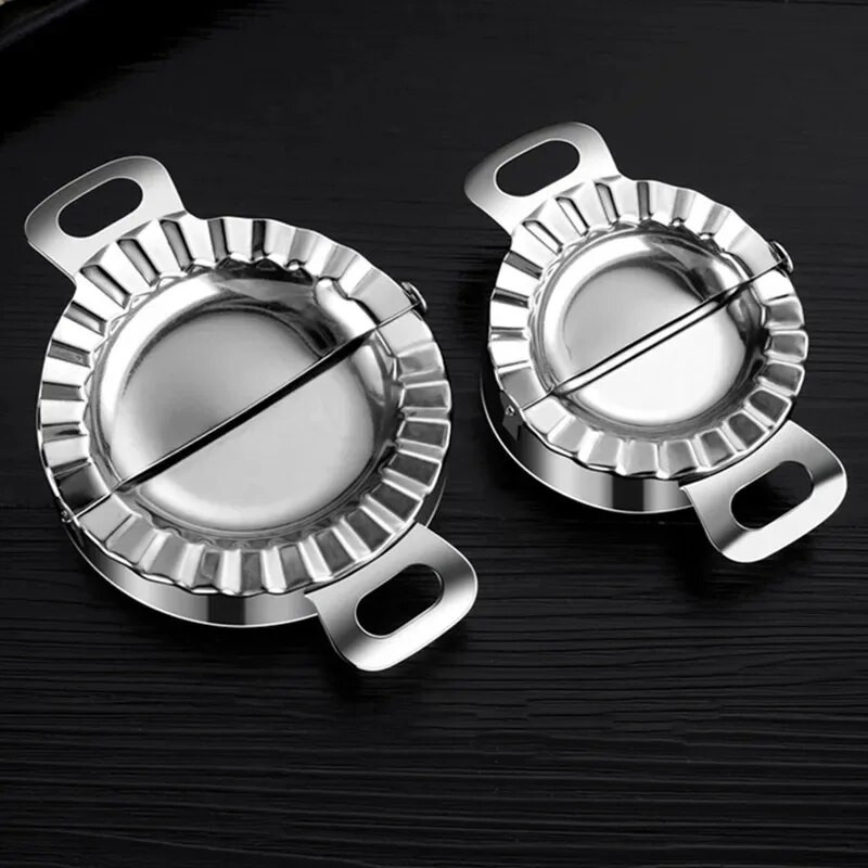 Koldūnų formos nerūdijančio plieno koldūnų gaminimo aparatas Ravioli Empanada Press Jiaozi Maker Koldūnų tešlos preso formavimo formavimo virtuvės priedai