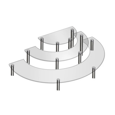 Desertų keksiukų stovų rinkinys iš 3 puodelių tortų skanėstų stovo 3 pakopų akrilo keksų stovo lentynos bokštas vakarėliui vestuvėms