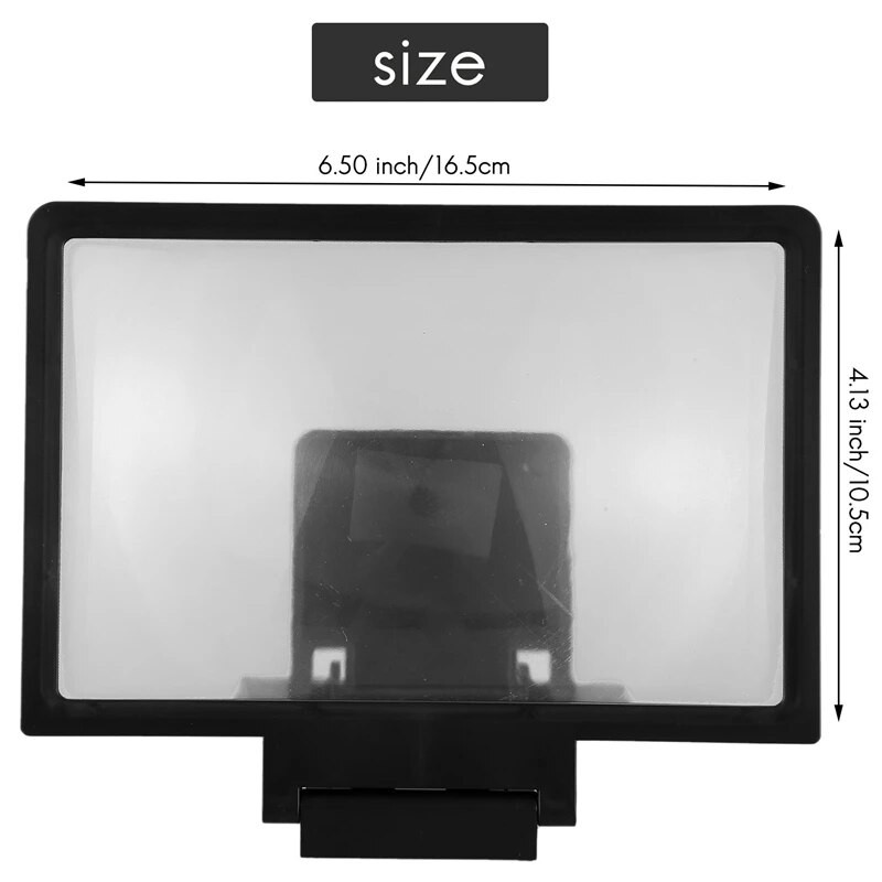 Mobiliojo telefono ekranas 3D stiprintuvas Didintuvas stiprinamas telefono ekranas 8 colių universalus visiems telefonams sulankstomas išplėtimo stovas