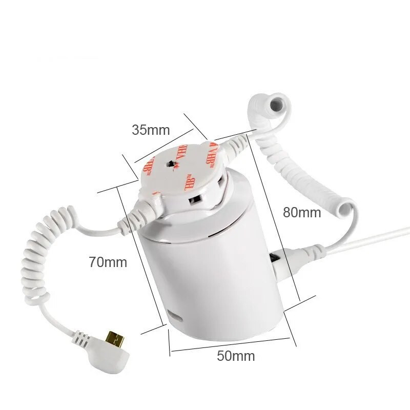 Mažmeninės prekybos ekrano apsaugos sprendimai, skirti mobiliųjų telefonų apsaugos nuo vagystės signalizacijos stovui mobiliosioms parduotuvėms