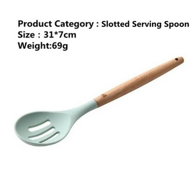 Silikoniniai gaminimo įrankiai rinkinys Vartytuvo žnyplės Sriubos šaukštas Mentele Šepetėlis Grandiklis Nelipnus Kastuvas Kiaušinių plaktuvas Virtuvės reikmenys Virtuvės reikmenys