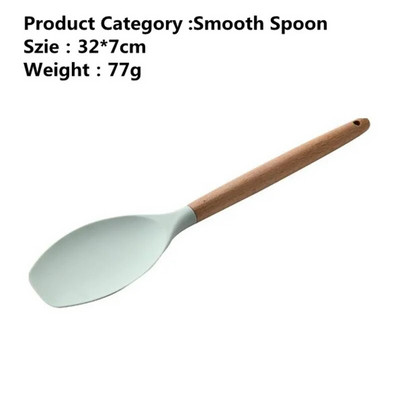 Silikoniniai gaminimo įrankiai rinkinys Vartytuvo žnyplės Sriubos šaukštas Mentele Šepetėlis Grandiklis Nelipnus Kastuvas Kiaušinių plaktuvas Virtuvės reikmenys Virtuvės reikmenys