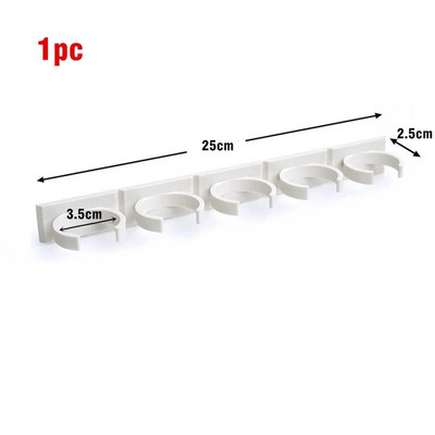 Virtuvės laikymo lentyna Prieskonių stiklainių laikymo lentyna Paprastas buteliuko spaustukas Sieninis ingredientas, lipnus spaustukas, penkių skylių laikiklis