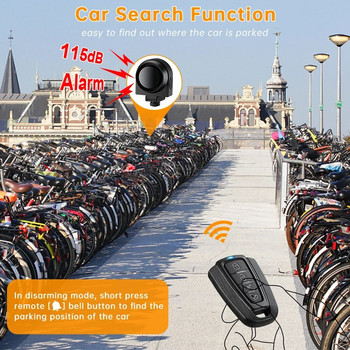 Аларма за велосипед Аларма за задни светлини Водоустойчиво USB зареждане Дистанционно управление 110 dB Защита на лампата за велосипед