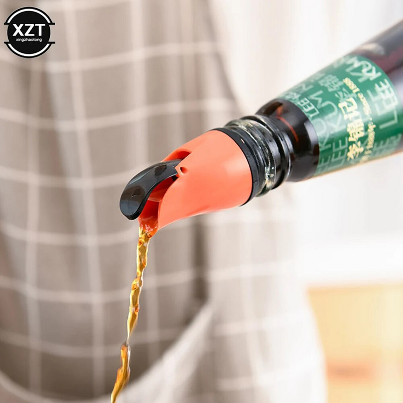 Prieskonių buteliuko atgalinio srauto burna Automatinis atidarymas ir uždarymas Nelaidus maistinis aliejus sojų padažas actas buteliuko dangtelis atgalinio srauto įtaisas