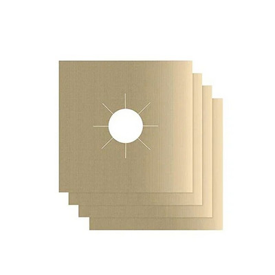 UPORS 4 vnt. Daugkartinio naudojimo dujinės viryklės dangtis 27*27 cm Viryklės apsauginis dangtelis Nelipnus plauti indaplovėje saugus įdėklas