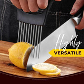 Food Slice Assistant θήκη λαχανικών από ανοξείδωτο χάλυβα Κόφτης κρεμμυδιού Κόφτης κρεμμυδιού Κόψας φρούτων ντομάτας Ασφαλές μαχαίρι κουζίνας Dropshippin