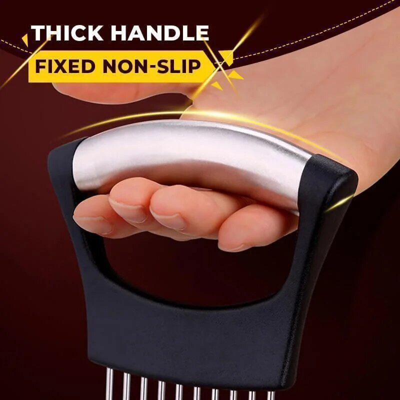 Food Slice Assistant θήκη λαχανικών από ανοξείδωτο χάλυβα Κόφτης κρεμμυδιού Κόφτης κρεμμυδιού Κόψας φρούτων ντομάτας Ασφαλές μαχαίρι κουζίνας Dropshippin