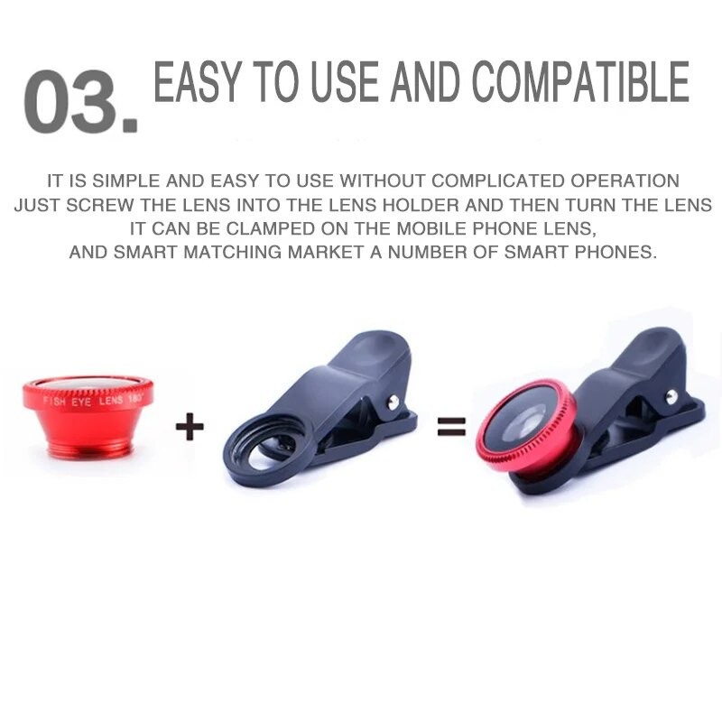 3 viename žuvies akies objektyvas, 0,67x plataus kampo priartinimo žuvies akies makro objektyvai, fotoaparatų rinkiniai su klipu, universalus objektyvas, skirtas iPhone 14 Huawei Xiaomi