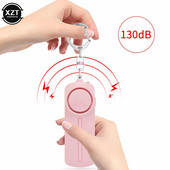 Savigynos signalizacija 130dB Anti-Wolf Girl Child Moterys Apsauga Apsaugos Perspėjimas Asmeninė sauga Scream Garsiai Avarinis Signalizacija Raktų pakabukas