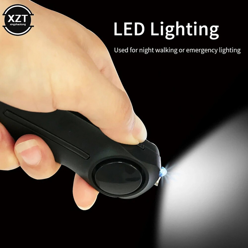 Savigynos signalizacija 130dB Anti-Wolf Girl Child Moterys Apsauga Apsaugos Perspėjimas Asmeninė sauga Scream Garsiai Avarinis Signalizacija Raktų pakabukas