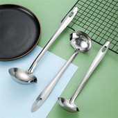 Blizgančios tekstūros filtro šaukštas sietelis ir kiaurasamtis riebalų šaukštelis virtuvės nerūdijančio plieno riebalų šaukštas Patvarus aliejaus filtro šaukštas