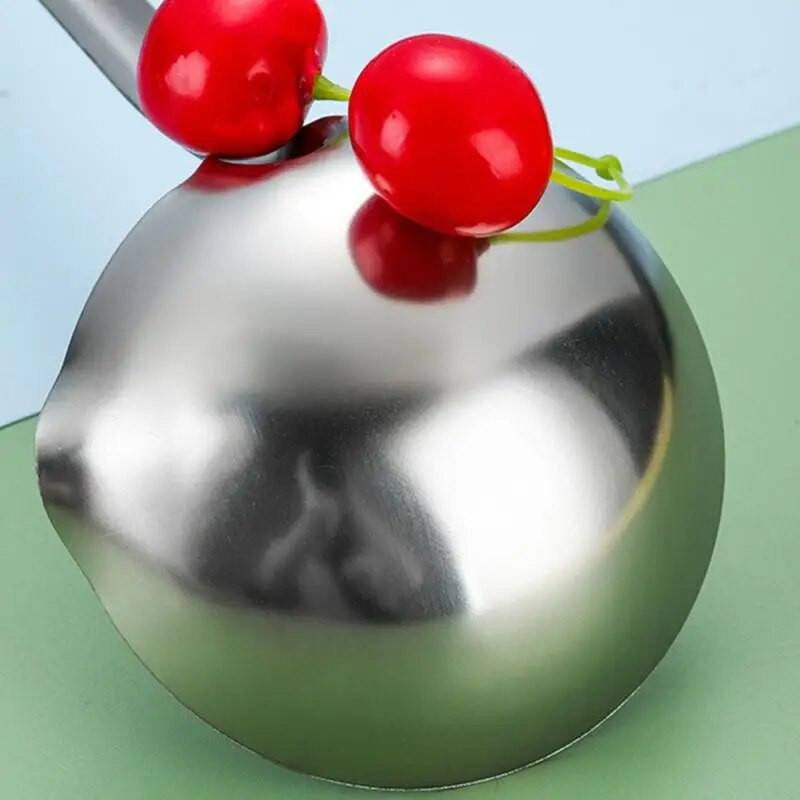 Blizgančios tekstūros filtro šaukštas sietelis ir kiaurasamtis riebalų šaukštelis virtuvės nerūdijančio plieno riebalų šaukštas Patvarus aliejaus filtro šaukštas