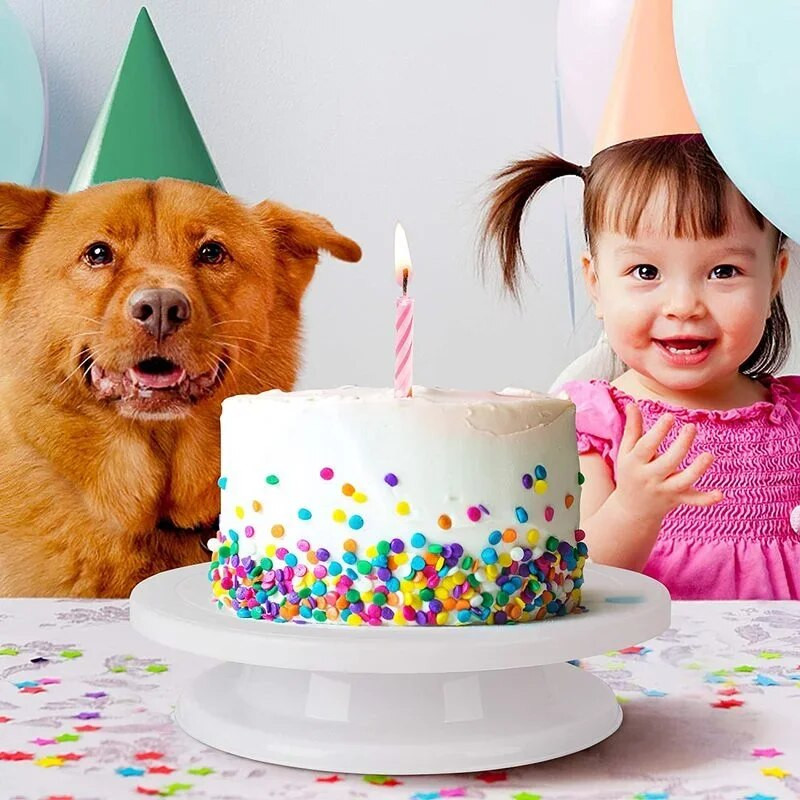 Tortas Draaitafel Mini Plastikinis Fondant Tortas Draaitafel Draaiende Platforma Ronde Sausainių stovas Roterende Thuis Keuken Priedai