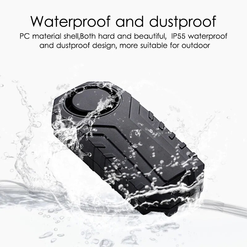 Atsparus vandeniui nuotolinio valdymo Dviračio Motociklo Elektrinio Automobilio Transporto priemonės Apsauga Apsaugos nuo praradimo Priminimas Vibracijos įspėjimo signalizacijos jutiklis