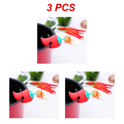 1/3/5 vnt. Silikoninio morkų dizaino, atsparus išsiliejimui puodo dangčio stovo laikiklis Kūrybiški perpildymo kamščiai dangtelio pakėlimo virtuvės priedai