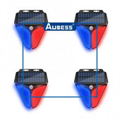 Blykstės signalizacijos lempa Namų kiemas Lauko Saulės Signalizacija Šviesos Signalizacija Sirena Signalizacija Sirena Judesio jutiklis Ip65 Vandeniui atsparus Namų apsaugos signalizacija
