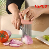 1/2 vnt Virtuvės prietaisai Svogūnų pjaustyklė Pomidorų Daržovės Safe šakutės Daržovės Pjaustymas Pjovimo įrankiai Virtuvės reikmenys Daržovės