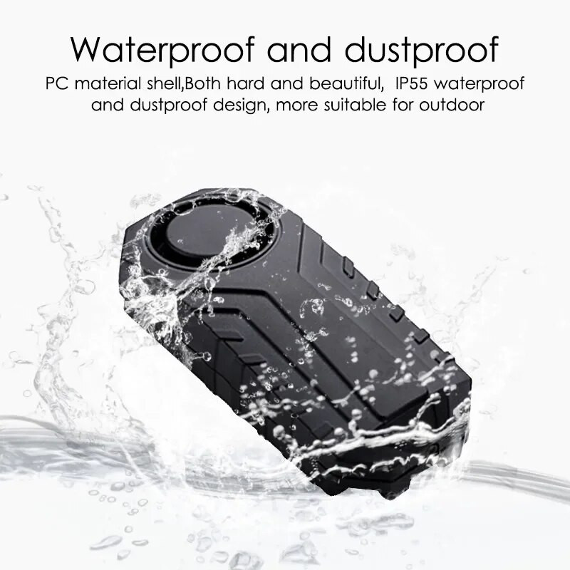 Belaidis nuotolinis valdymas dviratis motociklas elektrinis automobilis transporto priemonės apsauga nuo praradimo priminimas vibracija atsparus vandeniui įspėjimo signalizacijos jutiklis