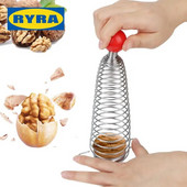 Daugiafunkcinis riešutų atidarytuvas, graikinių riešutų spaustukas, spyruoklinis riešutų laužtuvas Piltuvo formos lazdyno riešutų spaustukas, riešutų spaustukas, nulupimo įrankis, virtuvės prietaisas 1 vnt.