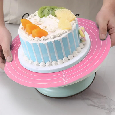 Грамофон за торта Pat Силиконова подложка за печене за торта с размер Незалепващо, устойчиво на висока температура Инструмент за печене Кухненска джаджа