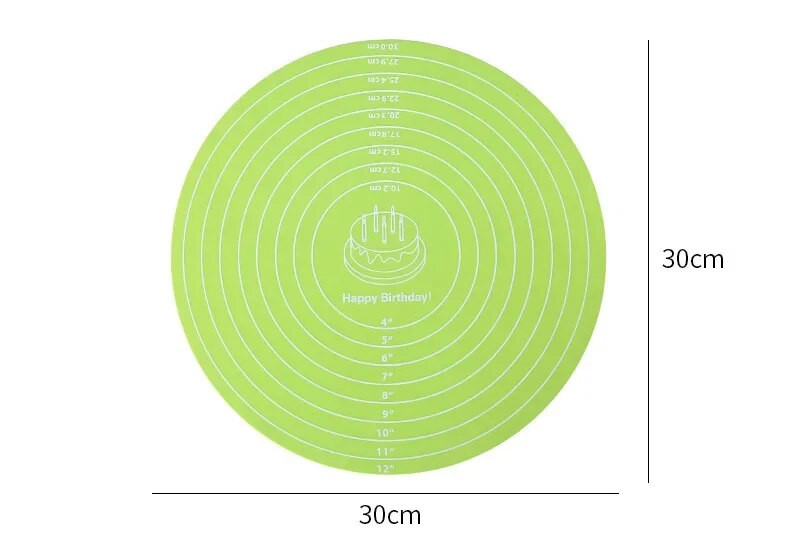 Tortų sukamasis stalas Pat silikoninis kepimo kilimėlis tortui su nelipniu aukštai temperatūrai atspariu virtuvės įtaisu