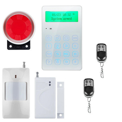 Belaidė GSM signalizacijos sistema Namų signalizacijos sistemos Sauga Namų bevielis signalas 850/900/1800/1900MHz palaikymas rusų/anglų k.