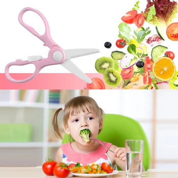 3 в 1 Консумативи за майката и детето Професионални ножици за бебешка храна Керамични с кутия Добавка за бебешка храна Ножици Хранене на бебета