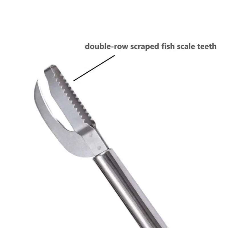 Nerūdijančio plieno 2 viename žuvų žvynų aparatas Sutaupykite laiko Žuvies odos šepetėlis Žuvų žvynų grandiklis žuvų žvynų valiklis Aukštos kokybės kišenė