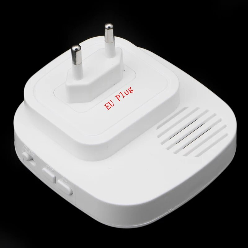 Belaidžio infraraudonųjų spindulių judesio jutiklio durų apsauginis varpelio signalas EU/US kištukas