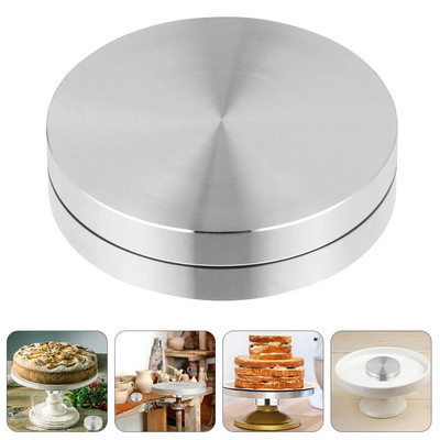 Bucătărie Instrumente de coacere Bază turnantă Dom din sticlă Suport pentru prăjituri Aliaj de aluminiu Rulment rotativ pentru