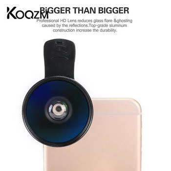 1 бр. Комплект обективи за телефон 0,45x супер широк ъгъл и 12,5x супер макро обектив HD Camera Lentes за Galaxy iPad Xiaomi Всички мобилни телефони