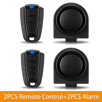 Camluxy Alarmă de vibrații pentru biciclete Încărcare USB Alarma pentru motociclete pentru biciclete Telecomandă Detector antifurt pentru biciclete Sistem de alarmă fără fir