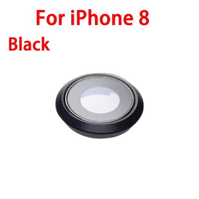 Galinės kameros objektyvo stiklo dangtelis su rėmo pakaitine dalimi, skirta iPhone 6 6s 6Plus 6sPlus 7 7Plus 8 8Plus