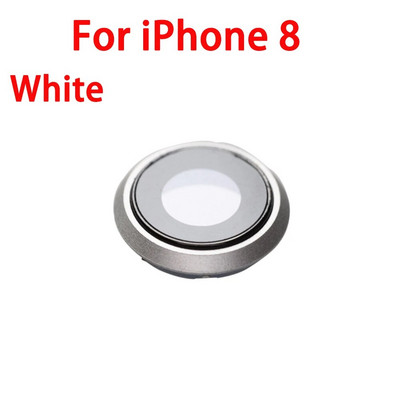 Galinės kameros objektyvo stiklo dangtelis su rėmo pakaitine dalimi, skirta iPhone 6 6s 6Plus 6sPlus 7 7Plus 8 8Plus
