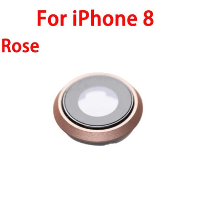 Galinės kameros objektyvo stiklo dangtelis su rėmo pakaitine dalimi, skirta iPhone 6 6s 6Plus 6sPlus 7 7Plus 8 8Plus