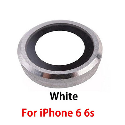 Galinės kameros objektyvo stiklo dangtelis su rėmo pakaitine dalimi, skirta iPhone 6 6s 6Plus 6sPlus 7 7Plus 8 8Plus