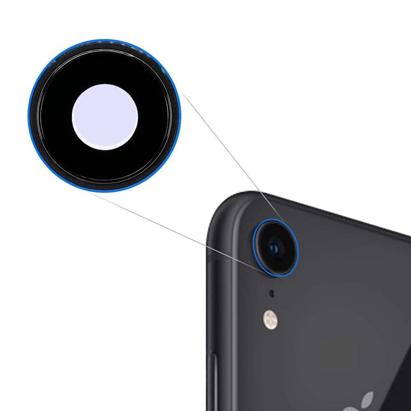 Galinės kameros objektyvo stiklo dangtelis su rėmo pakaitine dalimi, skirta iPhone 6 6s 6Plus 6sPlus 7 7Plus 8 8Plus