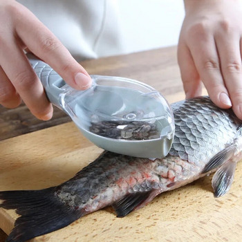 Βούρτσα καθαρισμού δέρματος ψαριού Βούρτσα καθαρισμού μαχαιριού λέπια ψαριού Γρήγορη αφαίρεση Ξύστρα καθαρισμού απολέπισης ψαριών Προμήθειες κουζίνας