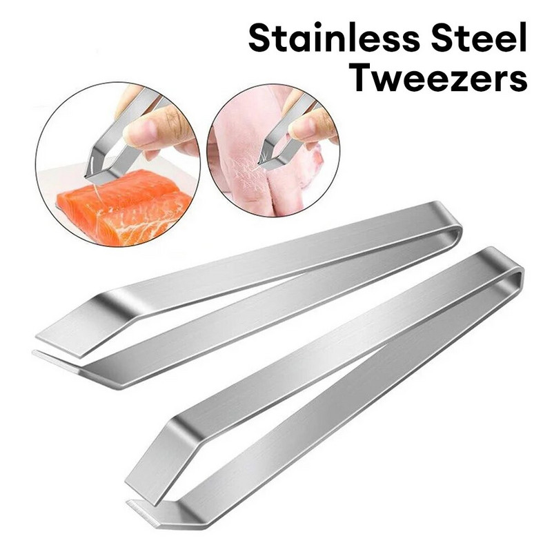 Žuvies kaulų pincetai nerūdijančio plieno pincetas žnyplės įrankiai jūros gėrybių šalinimo spaustukai žnyplės įrankiai virtuvės kaulų šalinimo replės įrankis