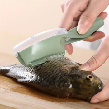 Уред за почистване на рибени люспи от неръждаема стомана Скрепер Инструмент за премахване на белачка за рибени люспи Четка за почистване на почистваща четка за премахване на рибена кожа